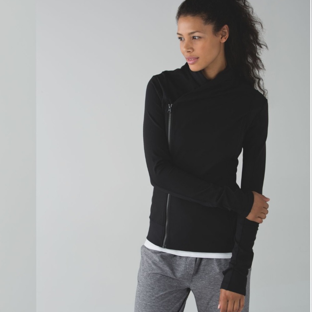 Lululemon Bhakti Zip Up Jacket Black Size 6